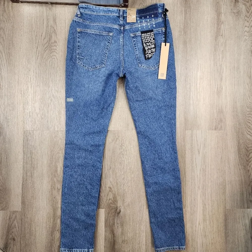 Ksubi Van Winkle Blazed Trashed Mid Rise Skinny Leg Jeans size 32 - Picture 4 of 8